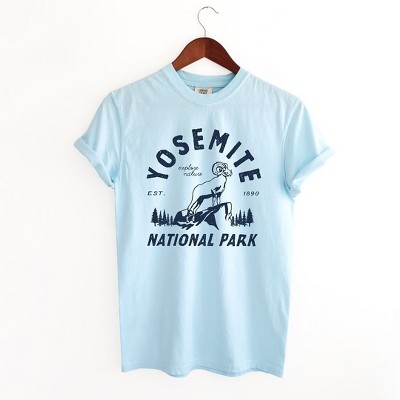 Simply Sage Market Women's Vintage Yosemite National Park Short Sleeve Garment Dyed Tee