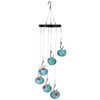 iMountek "Outdoor Hummingbird Feeder with Wind Chimes - Ant & Bee Proof, Perfect for Garden, Patio & Yard" Blue - 3 of 4