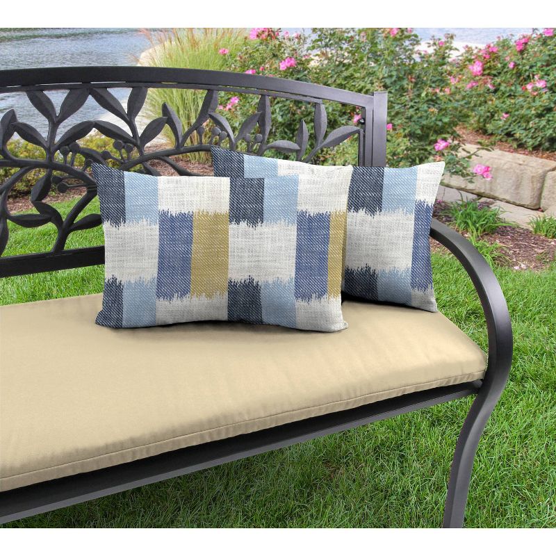 2pk Outdoor Wicker Pillow Set - Jordan Manufacturing, 3 of 5