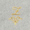 Linum Home Textiles 100% Turkish Cotton MONICA Gold Thread 2PC Embellished Washcloth Set - 3 of 3