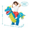 Garvee Inflatable Costume- Inflatable Dinosaur Costume, Halloween Costumes, Funny Blow up Costumes,Onesize - 2 of 4