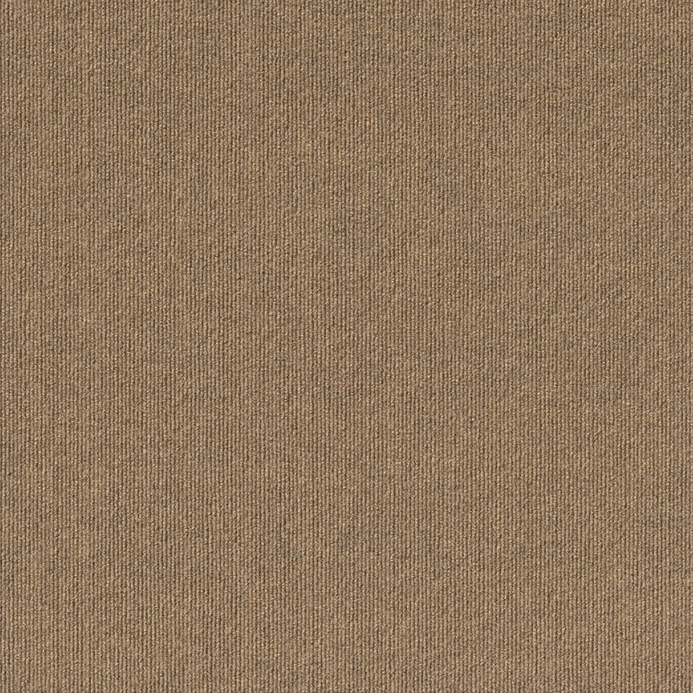 Photos - Area Rug 24" 15pk Ribbed Carpet Tiles Chestnut - Foss Floors: Indoor/Outdoor, Peel