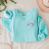 Simply Sage Market Embroidered Volleyball Mom Lightweight Garment Dyed Sweatshirt - 3 of 4