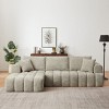 108" Modern Chenille Sectional Sofa with Chaise Lounge, Oversized L-Shaped Couch with Deep Seats for Living Room or Apartment–The Pop Home - 2 of 4
