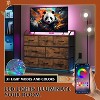 8 Dresser TV Stand with Power Outlets, Led Dresser for Bedroom, Fabric Chest of Drawers with Double Open Shelves, Wood Top, Steel Frame - 4 of 4