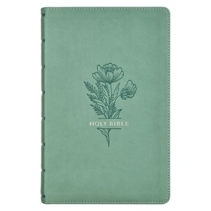 KJV Bible Giant Print Standard-Size Faux Leather, Teal - (Paperback) - 1 of 1