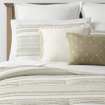 8pc Clipped Jacquard Stripe Comforter Bedding Set - Threshold™