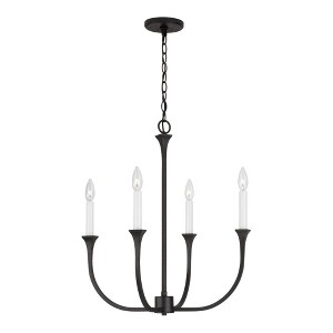 Capital Lighting Decklan 4 - Light Chandelier in  Black Iron - 1 of 4