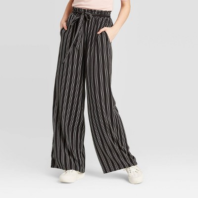 black striped pants
