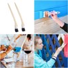 Unique Bargains Soft Bristle Long Wooden Handle Curved DIY Wall Paint Brushes 2 Pcs - 4 of 4