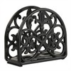 Home Basics Cast Iron Fleur De Lis Napkin Holder, Black - 4 of 4