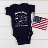 The Juniper Shop American Classic Kids In America Baby Short Sleeve Bodysuit - NB - Navy - 3 of 4