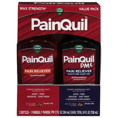 Vicks PainQuil Assorted Pain Reliever 2 - 12 fl oz Bottles