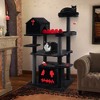 Tangkula Gothic Cat Tree 49" Tall Cat Tower w/ Coffin Bed & 2 Condos & Cozy Perch - 2 of 4