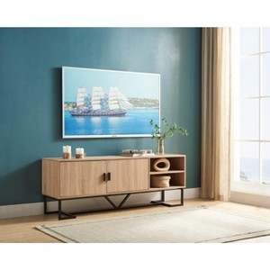 NicBex TV Stand Modern Media Console with 2 Open Shelves Entertainment Center with Metal Legs for Living Room, Bedroom - 1 of 4