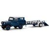 1961 Nissan Patrol Blue with White Top and Utility Trailer "Hitch & Tow Series" 311/64 Diecast Model Car by Greenlight - 2 of 3