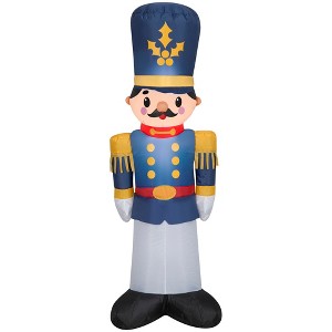 Gemmy Christmas Airblown Inflatable Toy Soldier , 4 ft Tall, Multi - 1 of 4