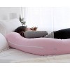 PharMeDoc Pregnancy Pillow, U-Shape Full Body Maternity Pillow, Jersey Cotton Cover - 4 of 4