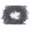 20 Inch Mini Berry Leaf Wreath – Faux Foam and Vine – Seasonal Christmas Decoration – By Melrose - 3 of 3
