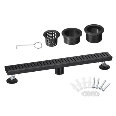 Unique Bargains Stainless Steel Brushed Rust-proof Wear-resistant Shower Drain Sink Set