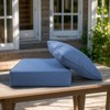 POCASSY 6" Outdoor Cushion Set, 24"x24" Replacement Water Resistant Zippered Cushion for Chairs - 2 of 4