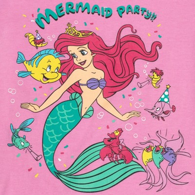 the little mermaid, pink