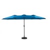 Cesicia 14.8 Ft Double Sided Outdoor Umbrella Rectangular Large with Crank - 2 of 4