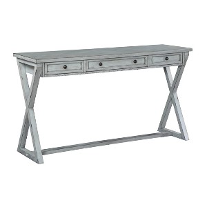 Neats 3 Drawer Console Table Light Gray - Treasure Trove Accents - 1 of 4