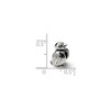 Black Bow Jewelry Sterling Silver Bird Bead Charm - 3 of 4