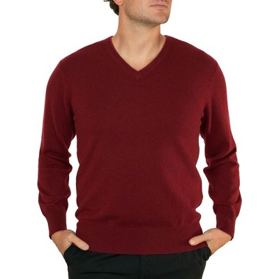 Lona Scott Men's Pure Cashmere V-Neck Jumper