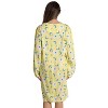 Just Love Womens Nightgown - Long Sleeve Henley Oversized Sleepwear Gown - 3 of 3