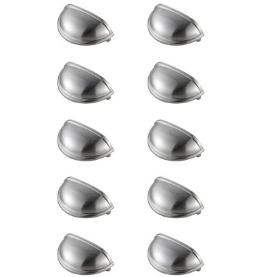 Elegant Lighting Atticus 3" Center to Center Brushed Nickel Cup Bar Pull Multipack (set of 10)