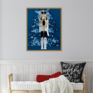 Amanti Art 23"x28" Disco Nutcracker I by Grace Popp Framed Canvas Wall Art Print - 1 of 4
