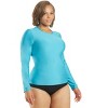 Sporti Women's Plus Size L/S UPF 50+ Comfort Fit Rash Guard - 3 of 4