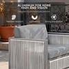 Belord Luxury Patio Swivel Glider Rocking Chairs Set of 2, All Weather Round Wicker Rattan Swivel Chair for Porch - 2 of 4