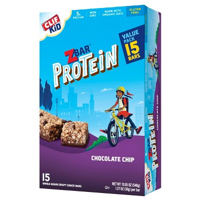 Clif Kid Zbar Protein Chocolate Chip Snack Bars 19oz/15ct Target