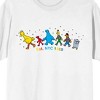 Sesame Street Characters Walking EST NYC 1969 Adult White Crew Neck Short Sleeve T-shirt - 2 of 4