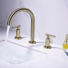 ChicFurnit Bathroom Sink Faucet Two Handle High Arc Widespread for Modern Vanity Sink, Gold, 15"*10.2"*2.8" - 2 of 4