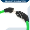 Unique Bargains Bicycle Lock Security Lock Resettable 4 Digit Combination Chain Bike Lock Green - 3 of 4