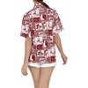 LA LEELA Women's Button Down Short Sleeve Summer Vacation Surfing Blouse Tops Hawaiian Holiday Club party Casual Shirts - 4 of 4