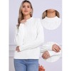 INSPIRE CHIC Women's Vintage Long Sleeve Crew Neck Knitted Sweater - 2 of 4