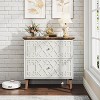 Hommoo Wood File Cabinet, 2-Drawer Filing Cabinet Storage Cabinet - 2 of 4