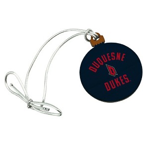 Duquesne University Dukes Logo Mini Small Tiny Wood Christmas Tree Holiday Ornament - 1 of 4
