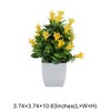 Unique Bargains Artificial Plants Lily Flower Bonsai Arrangement Plastic 3.74"x3.74"x10.63" 1 Pc - 3 of 4
