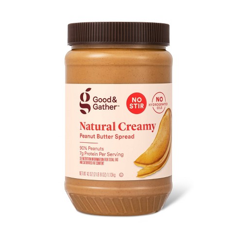 Natural No Stir Creamy Peanut Butter - 40oz - Good & Gather™ : Target