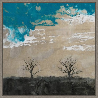 16" x 16" Two Trees II by Alicia Ludwig Framed Wall Canvas - Amanti Art