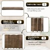 BestMassage 3/4/6 Panel Folding Wood Room Divider 5.75 Ft Tall Privacy Wall Divider, White - 3 of 4