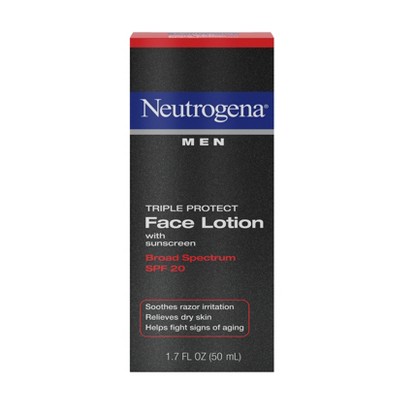 Neutrogena Triple Protect Men's Face Lotion - SPF 20 - 1.7 fl oz