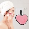 Unique Bargains Heart-shaped Facial Sponges 3.94"x3.15" 1 Pc - 2 of 4