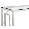 Merced Console Sofa Table with Glass Top Nickel - Coaster - 3 of 4
